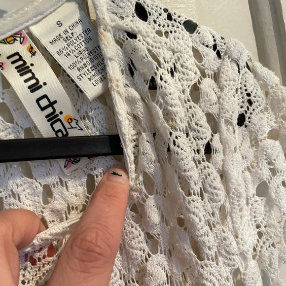 White lace knit dress small - Picture 5 of 5